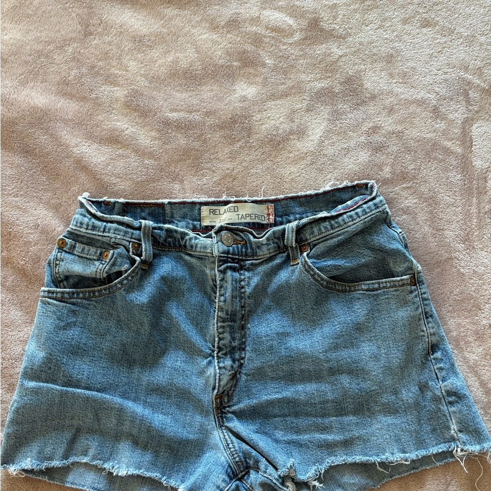 Levi's Light Blue Jean Shorts
